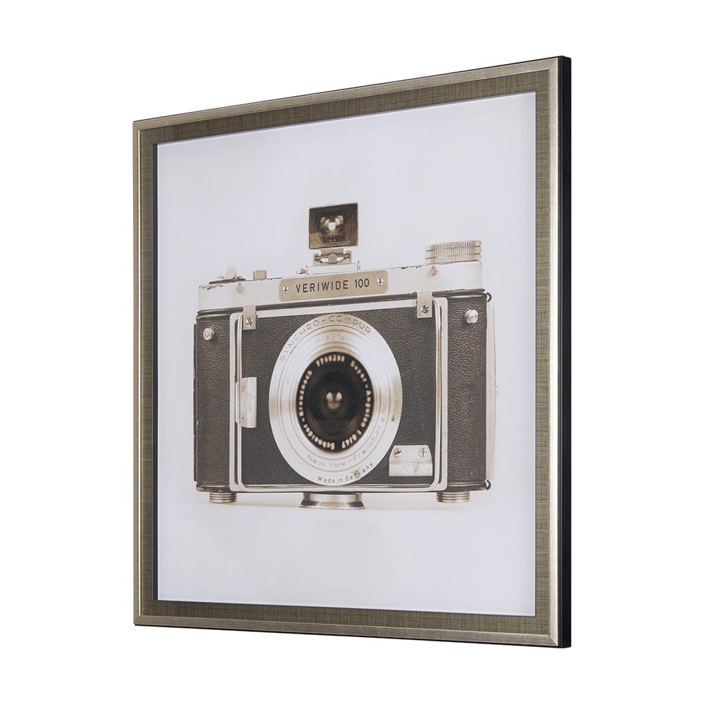Mercana - Retro Camera I by Mercana Studio a Hand Embellished Textured Framed Art Print Matted under Glass - 14197 view 2