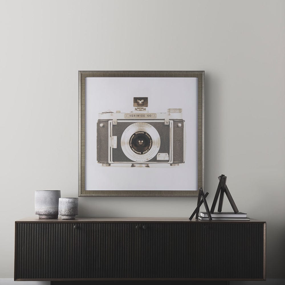 Mercana - Retro Camera I by Mercana Studio a Hand Embellished Textured Framed Art Print Matted under Glass - 14197 view 10