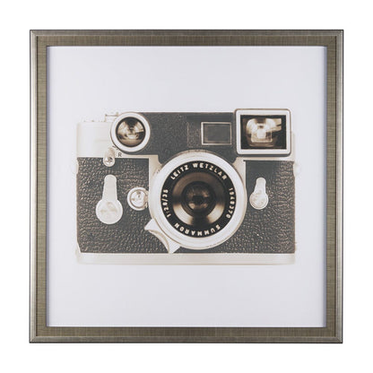 Mercana - Retro Camera II by Mercana Studio a Hand Embellished Textured Framed Art Print Matted under Glass - 14198 view 1