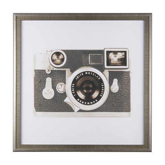 Mercana - Retro Camera II by Mercana Studio a Hand Embellished Textured Framed Art Print Matted under Glass - 14198 view 1