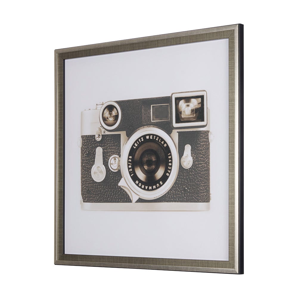 Mercana - Retro Camera II by Mercana Studio a Hand Embellished Textured Framed Art Print Matted under Glass - 14198 view 2