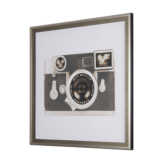 Mercana - Retro Camera II by Mercana Studio a Hand Embellished Textured Framed Art Print Matted under Glass - 14198 view 2
