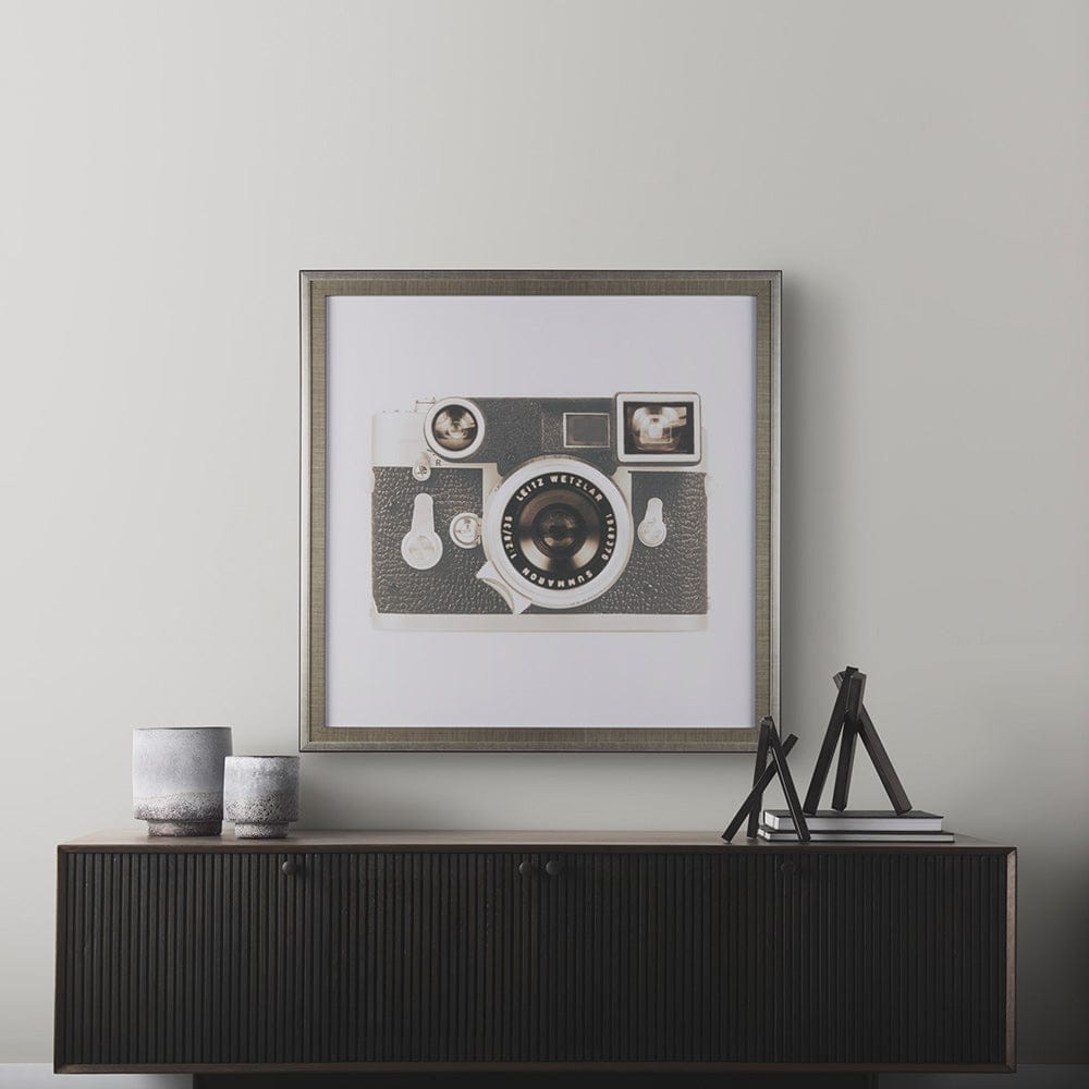 Mercana - Retro Camera II by Mercana Studio a Hand Embellished Textured Framed Art Print Matted under Glass - 14198 view 10