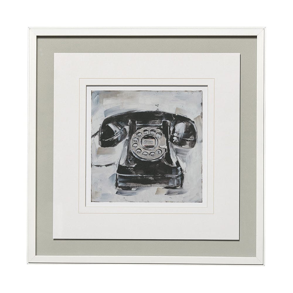Mercana - Retro Phone I by Ethan Harper a Framed Art Print Matted under Glass - 13120 view 1
