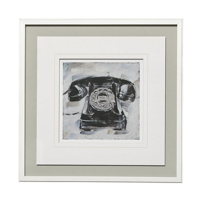 Mercana - Retro Phone I by Ethan Harper a Framed Art Print Matted under Glass - 13120 view 1