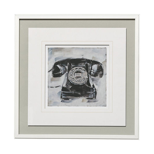 Mercana - Retro Phone I by Ethan Harper a Framed Art Print Matted under Glass - 13120 view 1
