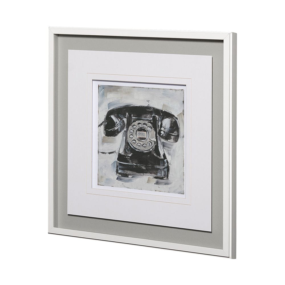 Mercana - Retro Phone I by Ethan Harper a Framed Art Print Matted under Glass - 13120 view 2