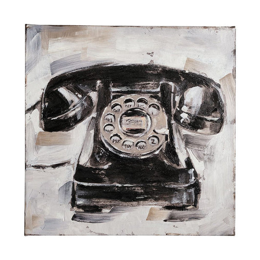 Mercana - Retro Phone I by Ethan Harper a Hand Embellished Textured Canvas - 101509-L view 1