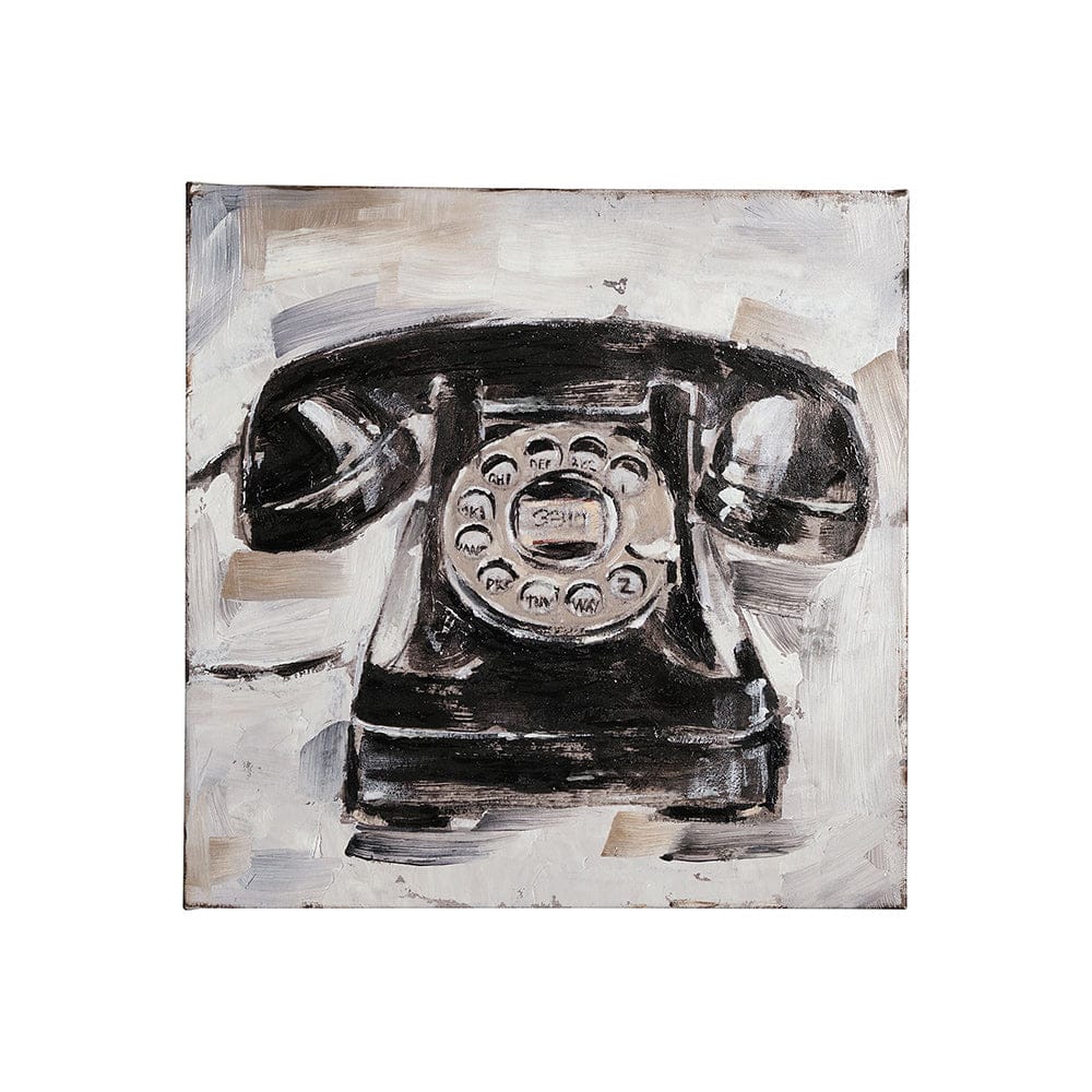 Mercana - Retro Phone I by Ethan Harper a Hand Embellished Textured Canvas - 101509-S view 1