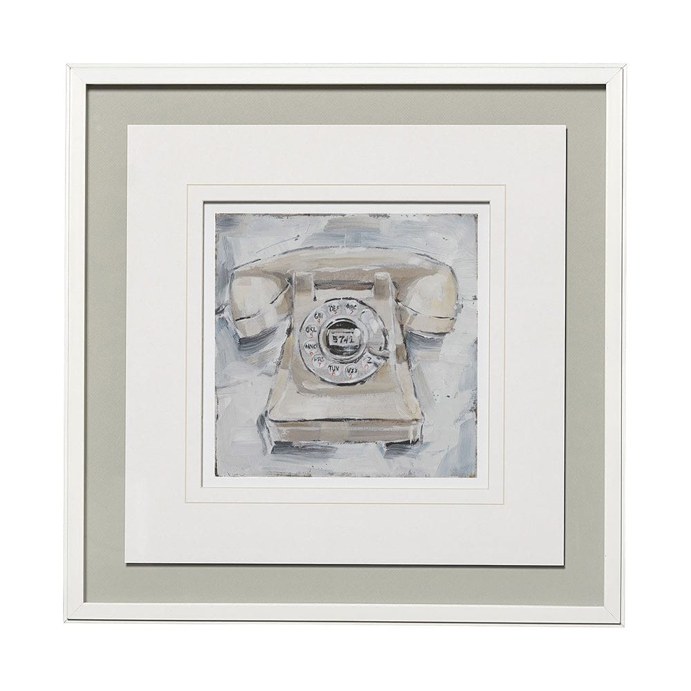 Mercana - Retro Phone II by Ethan Harper a Framed Art Print Matted under Glass - 13121 view 1