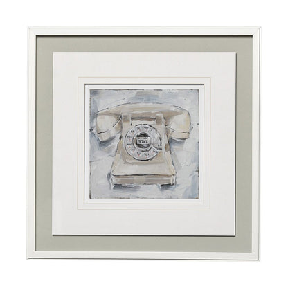 Mercana - Retro Phone II by Ethan Harper a Framed Art Print Matted under Glass - 13121 view 1