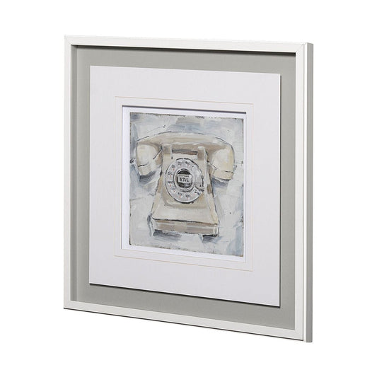 Mercana - Retro Phone II by Ethan Harper a Framed Art Print Matted under Glass - 13121 view 2
