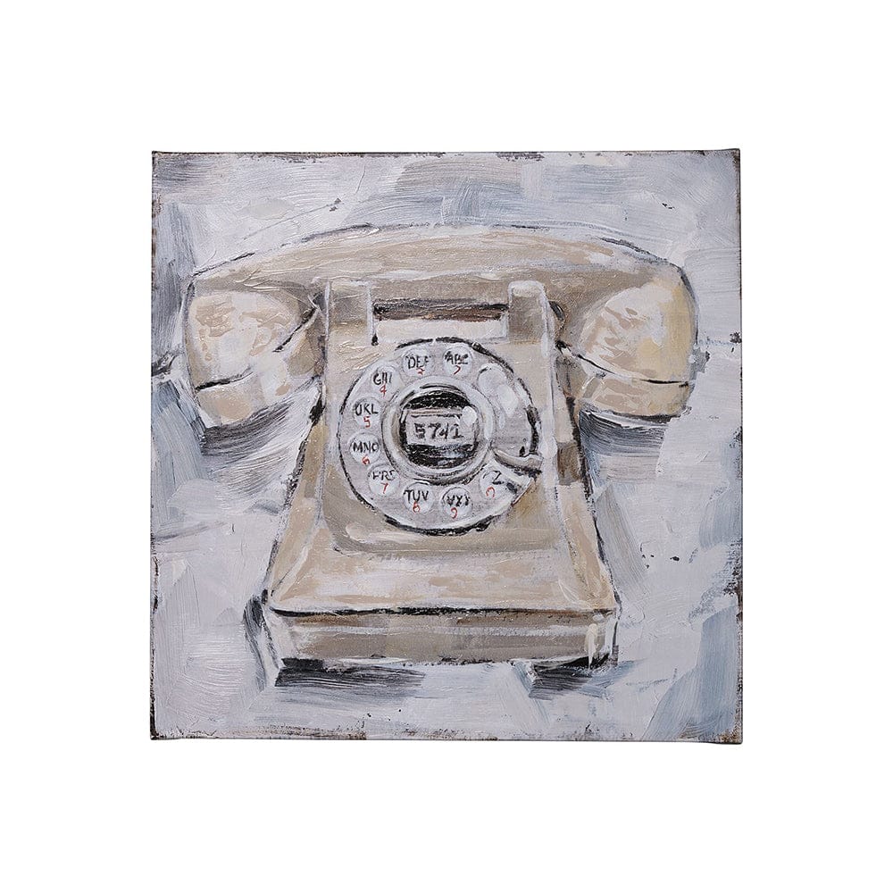 Mercana - Retro Phone II by Ethan Harper a Hand Embellished Textured Canvas - 101510-S view 1