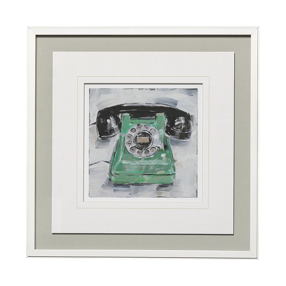 Mercana - Retro Phone III by Ethan Harper a Framed Art Print Matted under Glass - 13122 view 1