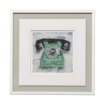 Mercana - Retro Phone III by Ethan Harper a Framed Art Print Matted under Glass - 13122 view 1