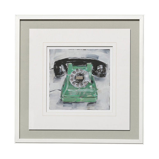 Mercana - Retro Phone III by Ethan Harper a Framed Art Print Matted under Glass - 13122 view 1