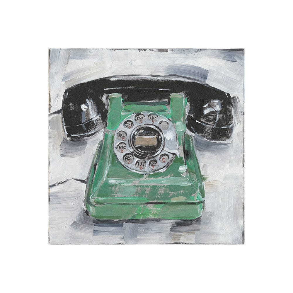 Mercana - Retro Phone III by Ethan Harper a Hand Embellished Textured Canvas - 101511-S view 1