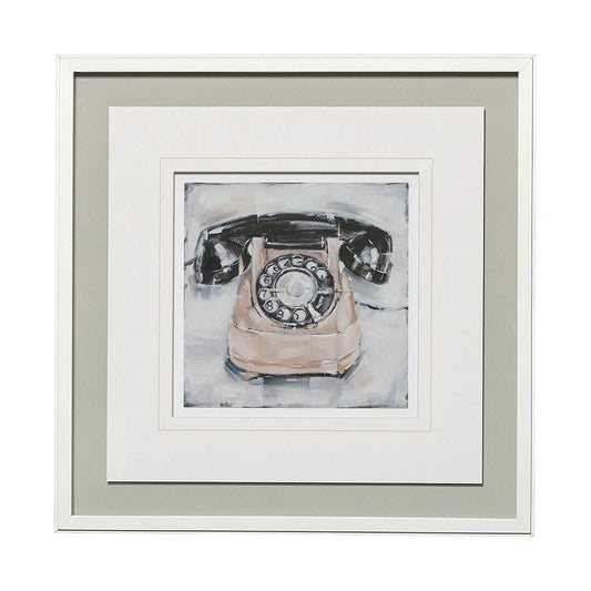 Mercana - Retro Phone IV by Ethan Harper a Framed Art Print Matted under Glass - 13123 view 1