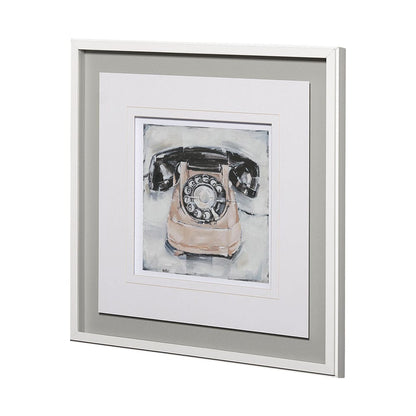 Mercana - Retro Phone IV by Ethan Harper a Framed Art Print Matted under Glass - 13123 view 2