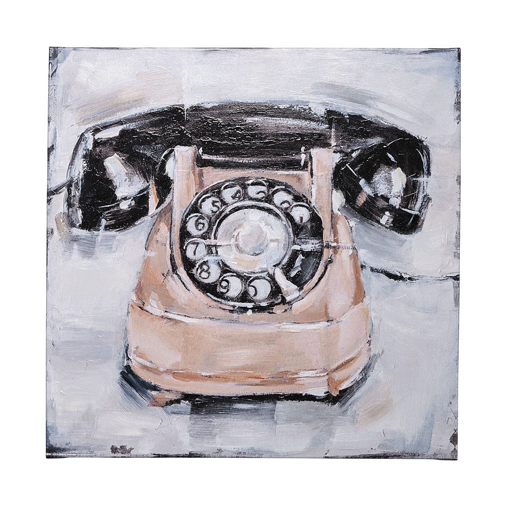 Mercana - Retro Phone IV by Ethan Harper a Hand Embellished Textured Canvas - 101512-L view 1