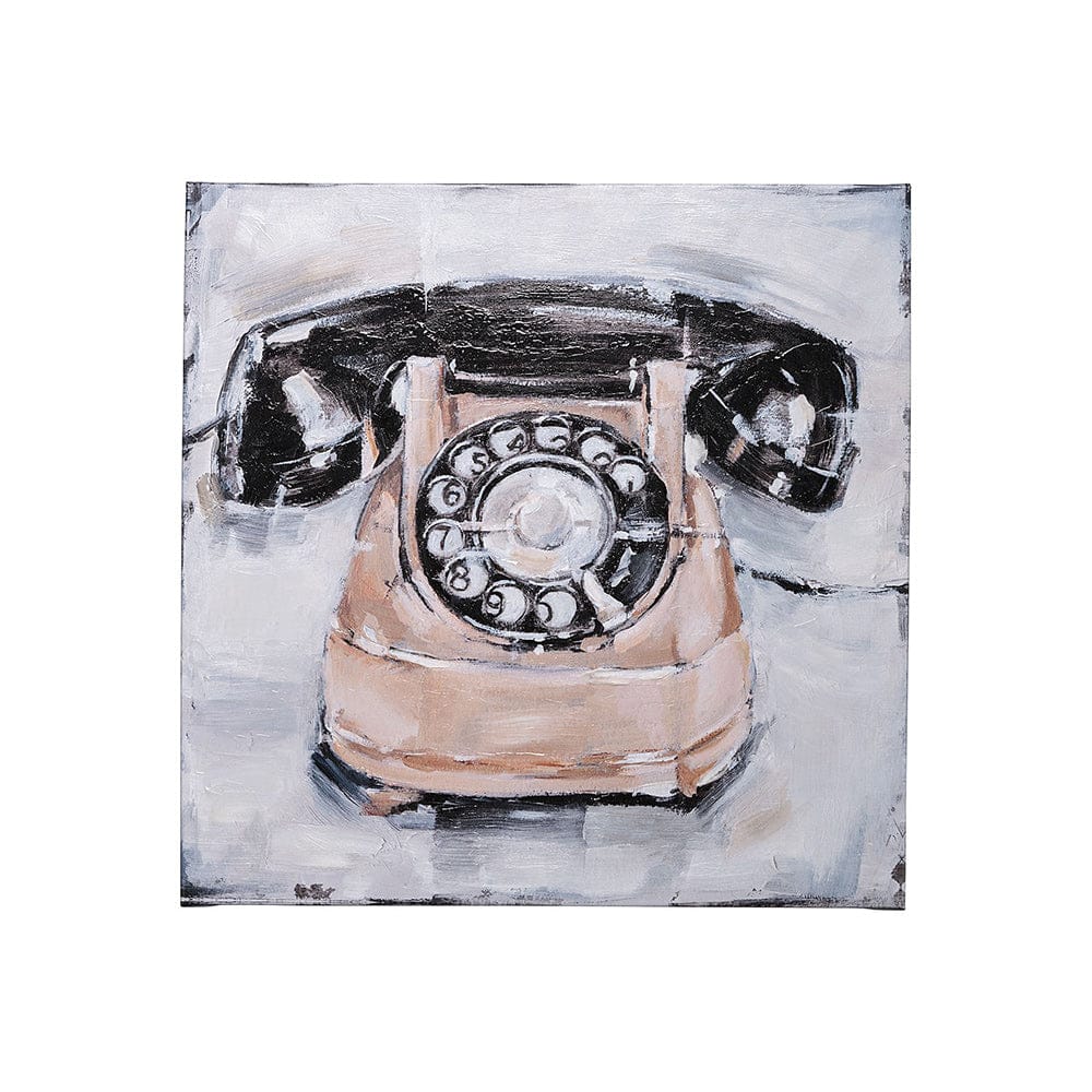 Mercana - Retro Phone IV by Ethan Harper a Hand Embellished Textured Canvas - 101512-S view 1