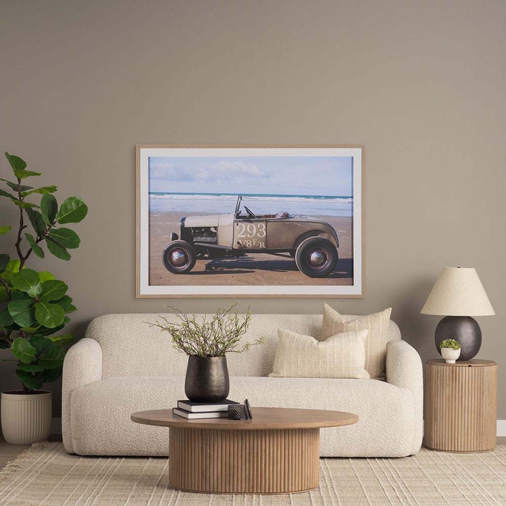 Mercana - Retro Racing - Automobile by Ben Wood a Framed Art Print Matted under Glass - 15773 view 8
