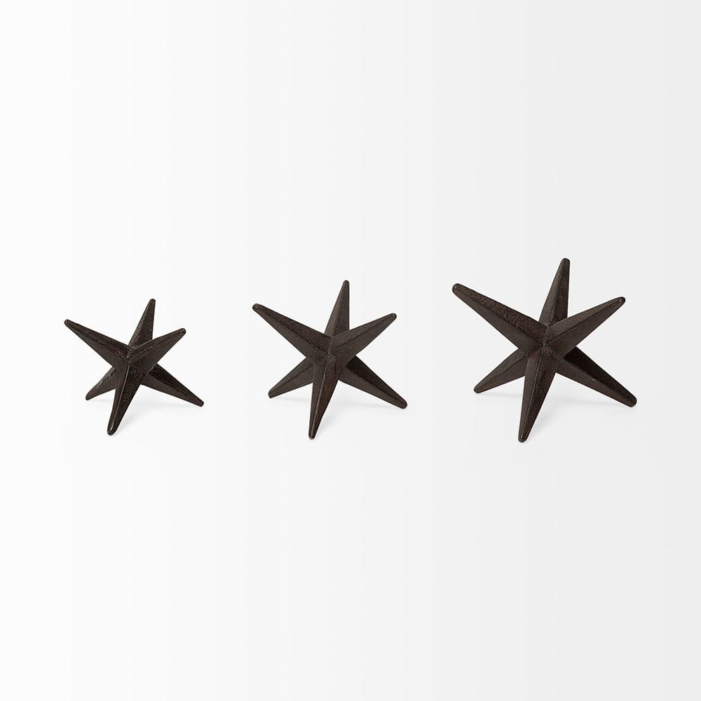 Mercana - Rhea Brown Cast Iron Small, Medium & Large Jacks (Set of 3) - 68650 view 7