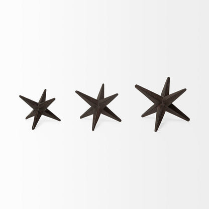 Mercana - Rhea Brown Cast Iron Small, Medium & Large Jacks (Set of 3) - 68650 view 7