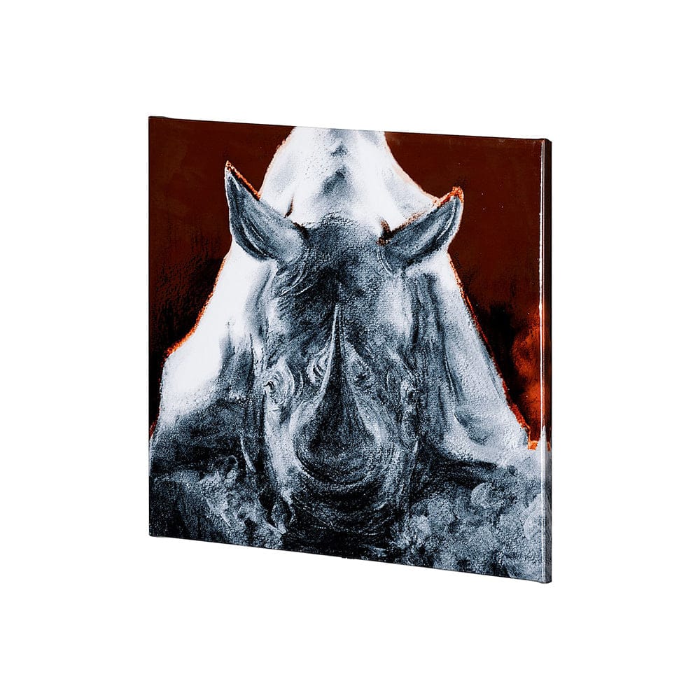 Mercana - Rhino Burn Orange by Mercana Studio a Hand Embellished Textured Canvas - 101463-S view 1