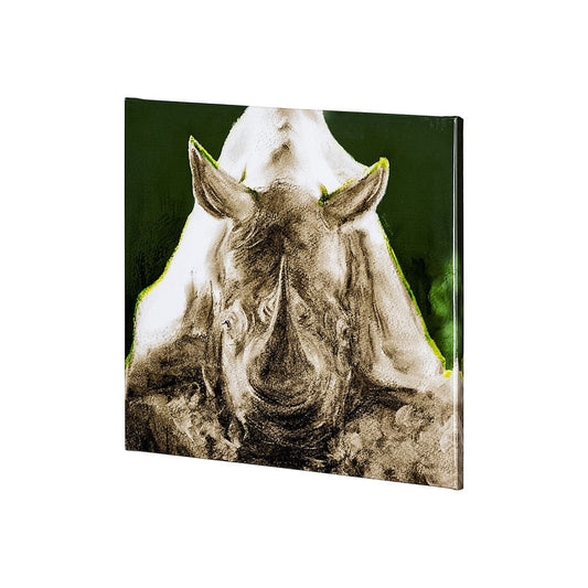 Mercana - Rhino Green by Mercana Studio a Hand Embellished Textured Canvas - 101462-S view 1