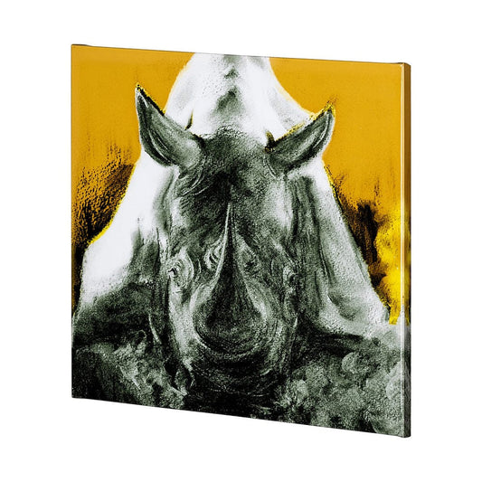 Mercana - Rhino Yellow by Mercana Studio a Hand Embellished Textured Canvas - 101461-L view 1