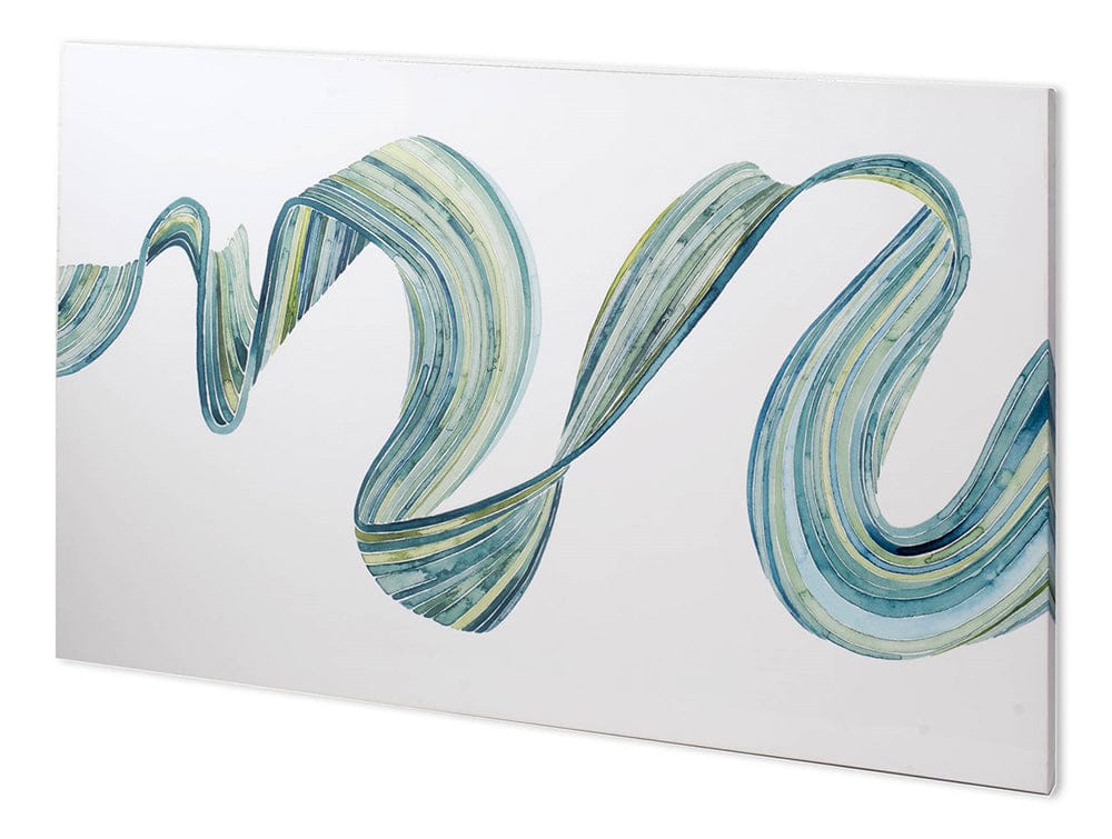 Mercana - Ribbon Stream I by Grace Popp a Hand Embellished Textured Canvas - 100829-L view 1