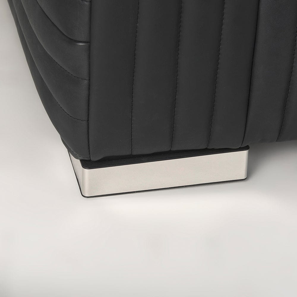 Mercana - Ricciardo Black Leather Upholstered Arm Chair - 70190 view 9
