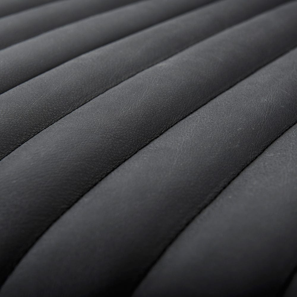 Mercana - Ricciardo Black Leather Wrapped Three Seater Sofa 82.5L x 38.5W x 26.5H - 70794 view 8