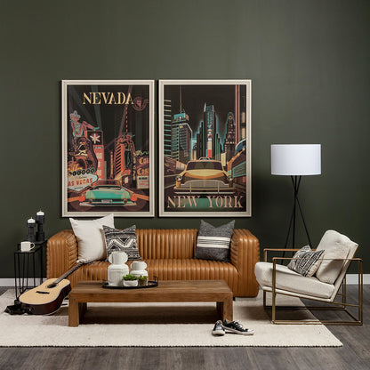 Mercana - Ricciardo Cognac Leather Three Seater Sofa 82.5L x 38.5W x 26.5H - 70793 view 9