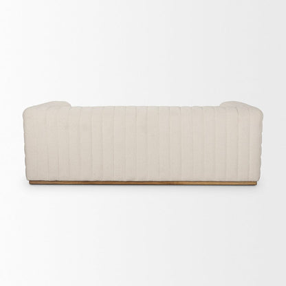 Mercana - Ricciardo Cream Boucle 3-Seater Sofa - 70191 view 4