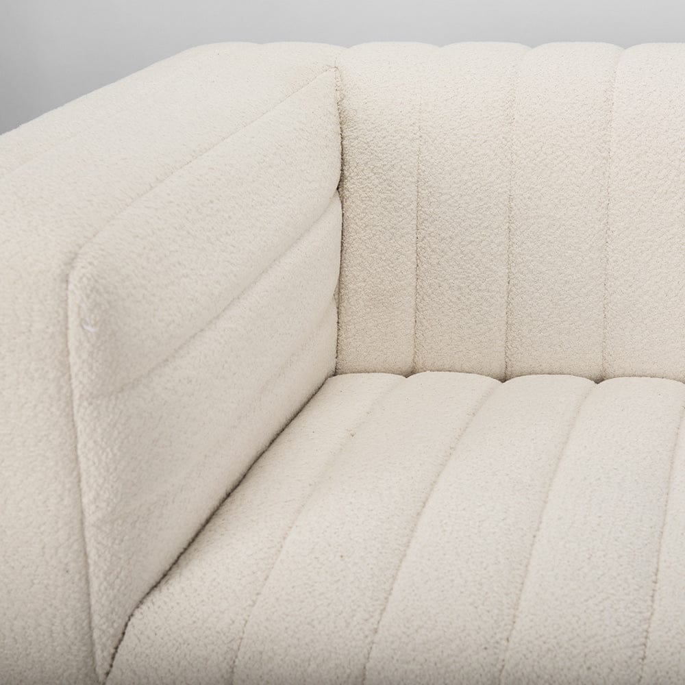 Mercana - Ricciardo Cream Boucle 3-Seater Sofa - 70191 view 7