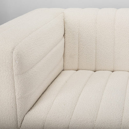Mercana - Ricciardo Cream Boucle 3-Seater Sofa - 70191 view 7