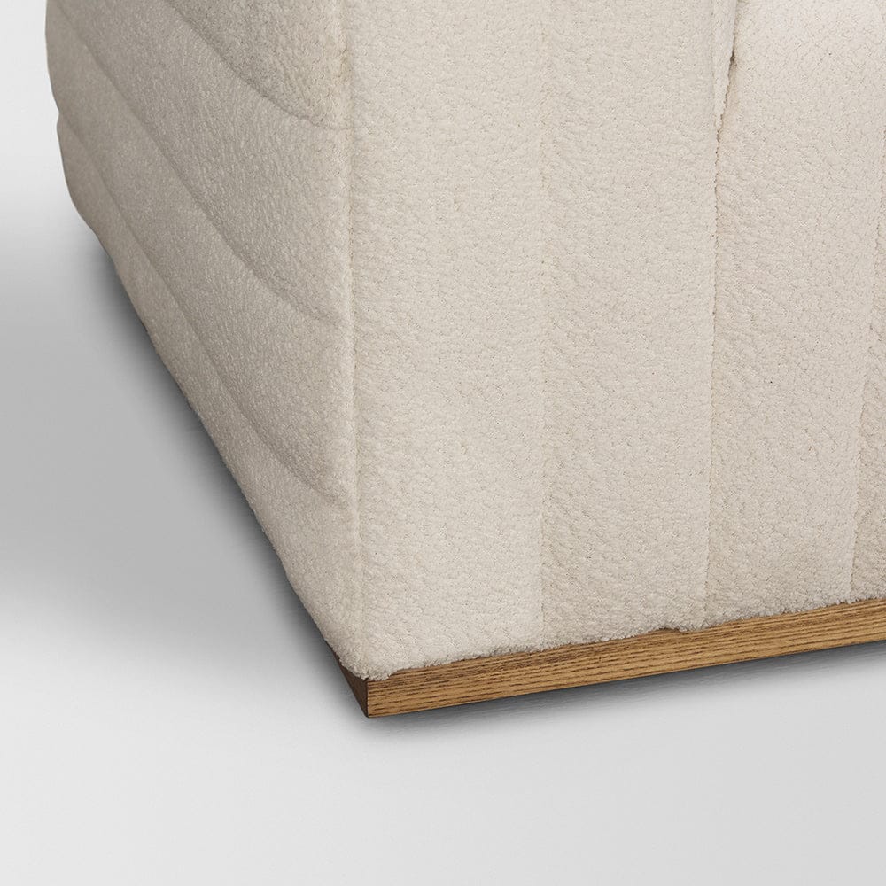 Mercana - Ricciardo Cream Boucle 3-Seater Sofa - 70191 view 9