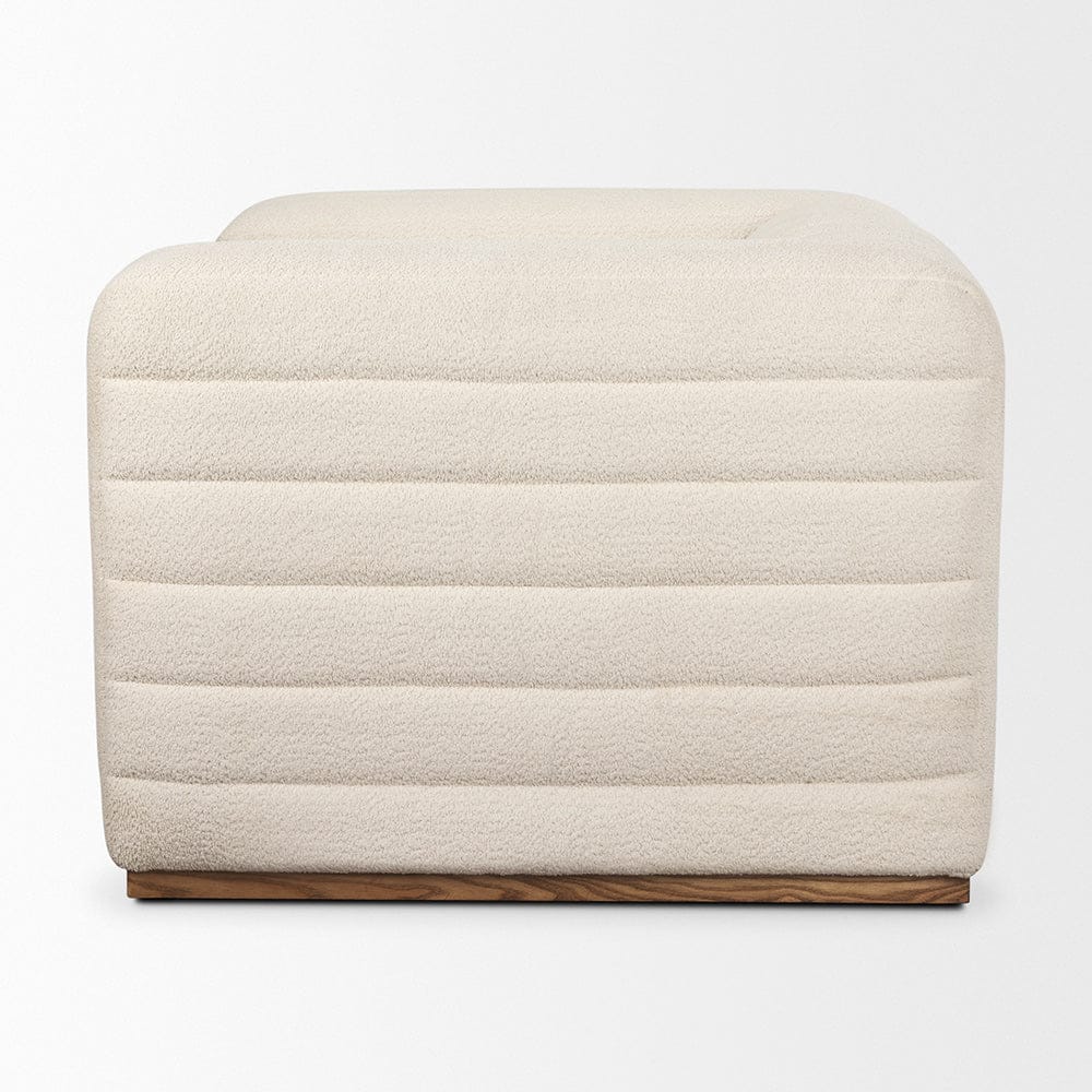 Mercana - Ricciardo Cream Boucle Upholstered Arm Chair - 70192 view 3