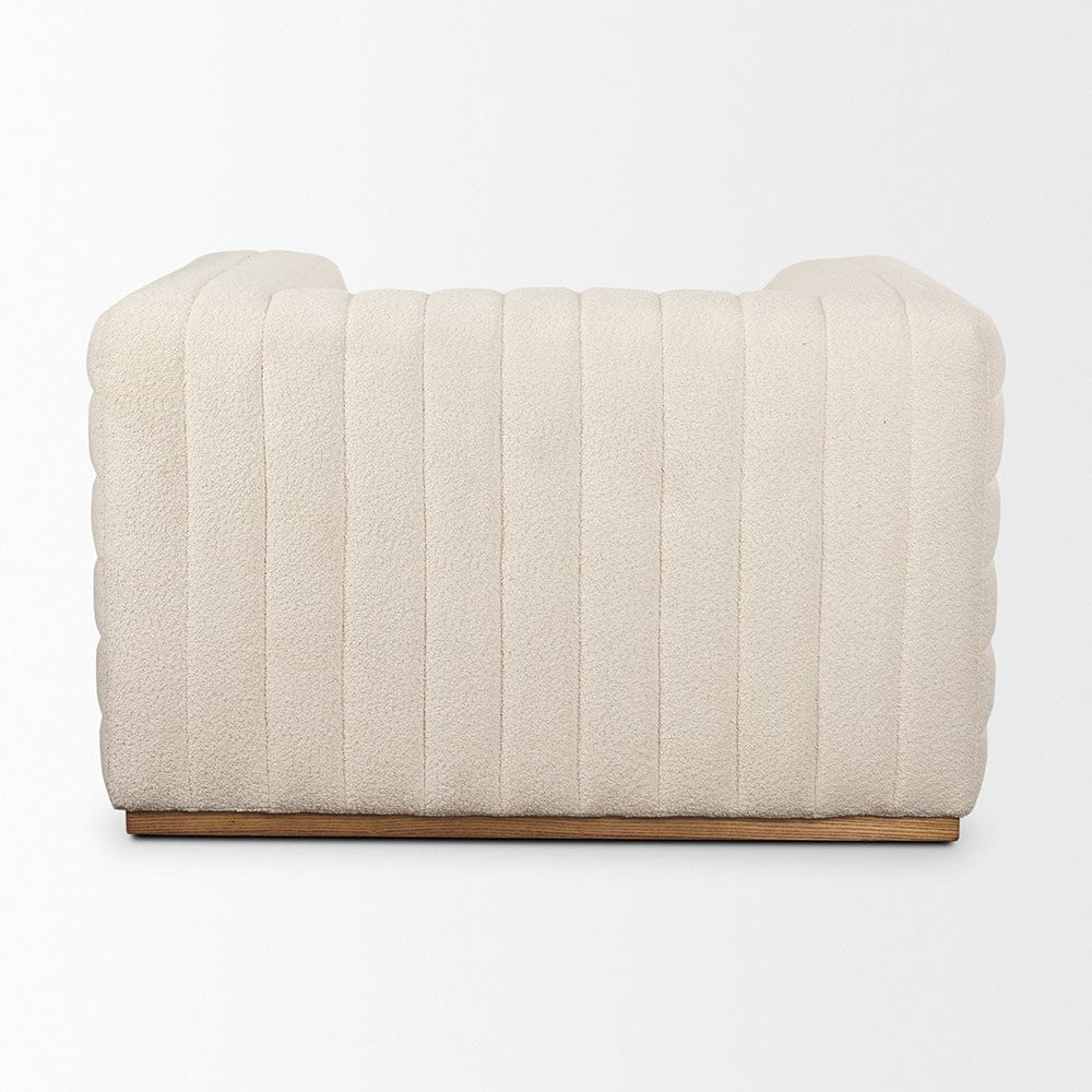 Mercana - Ricciardo Cream Boucle Upholstered Arm Chair - 70192 view 4