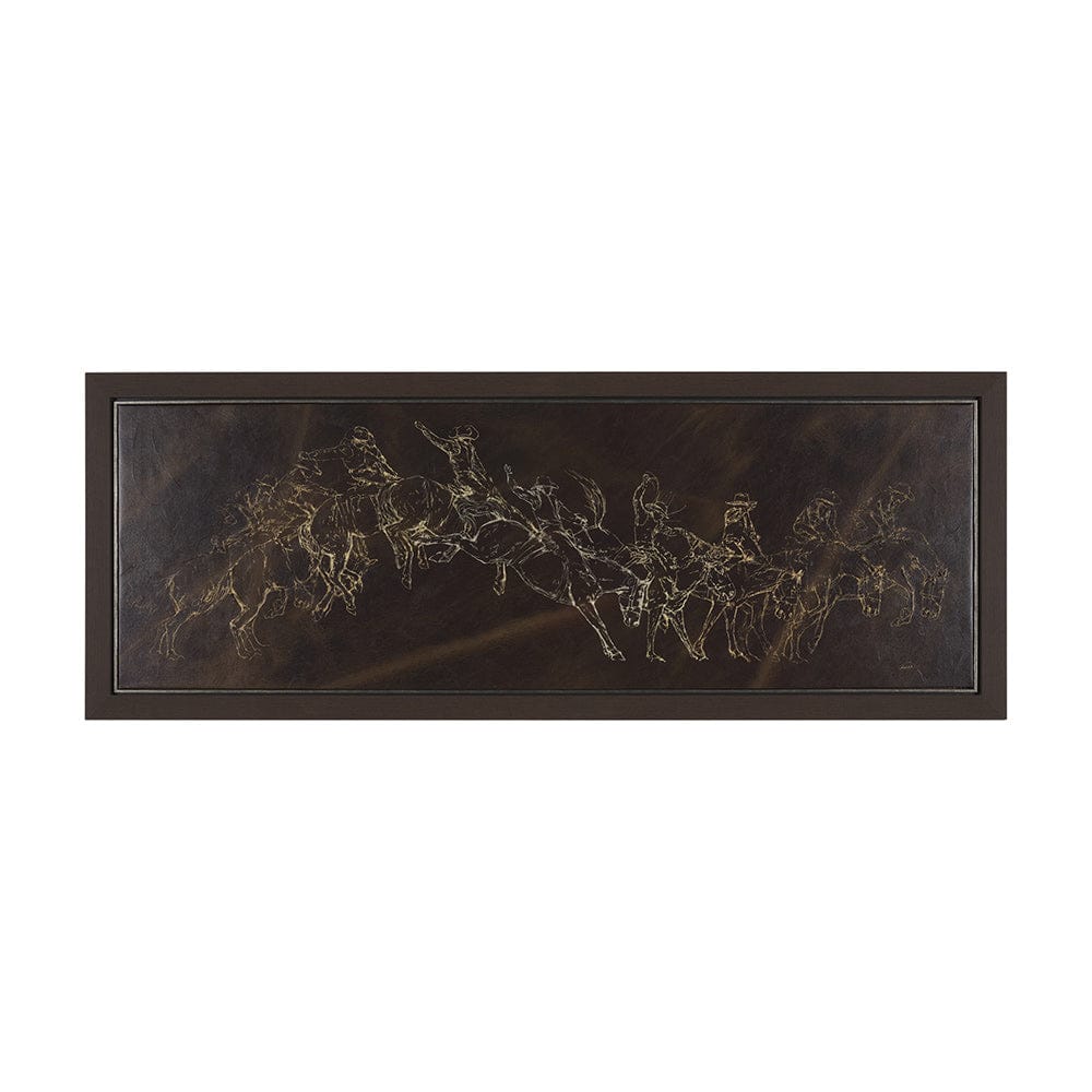 Mercana - Ride 'Em Cowboy by Mercana Studio a Hand Embellished Textured Framed Canvas - 102669-FL view 1