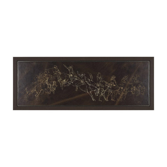 Mercana - Ride 'Em Cowboy by Mercana Studio a Hand Embellished Textured Framed Canvas - 102669-FL view 1