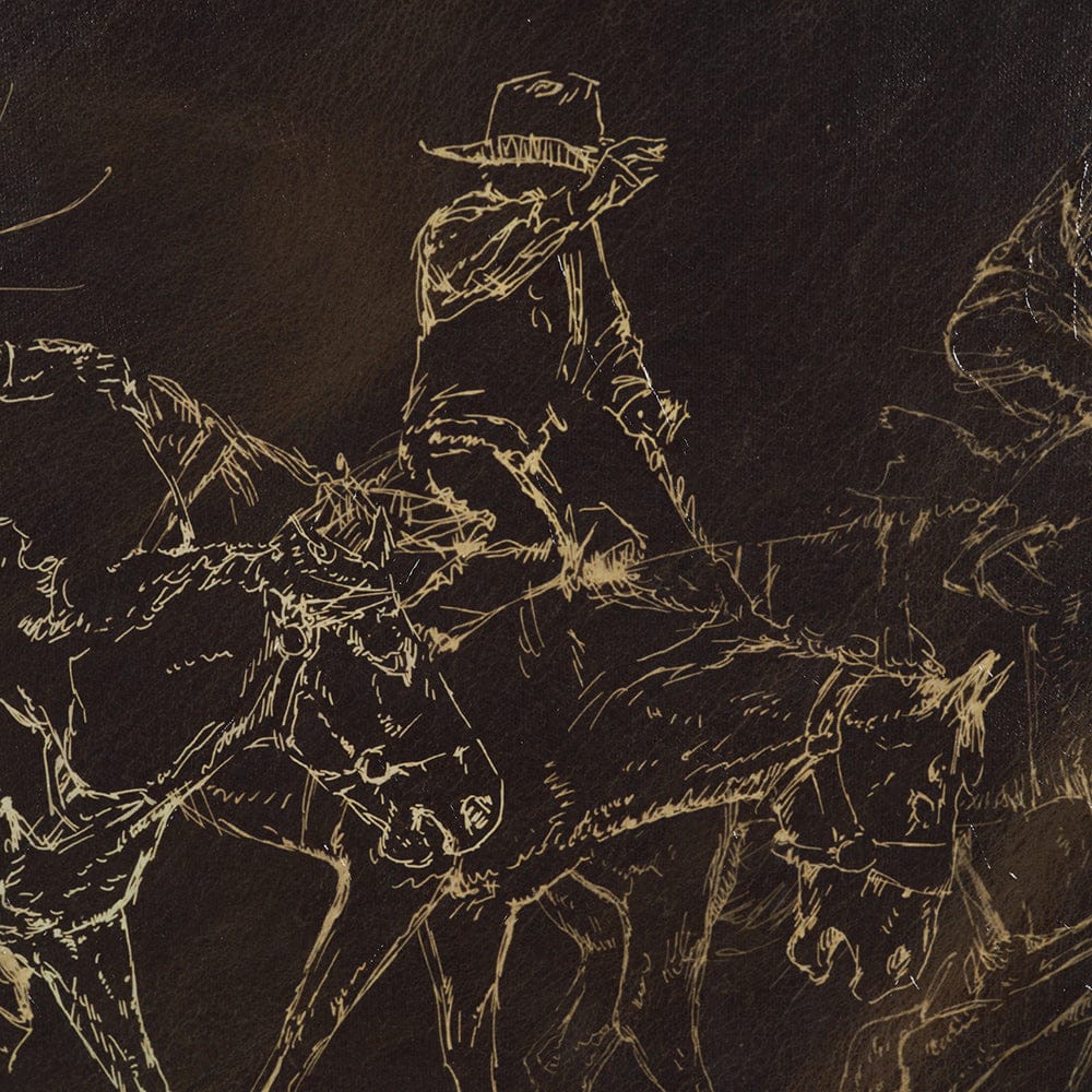 Mercana - Ride 'Em Cowboy by Mercana Studio a Hand Embellished Textured Framed Canvas - 102669-FL view 7