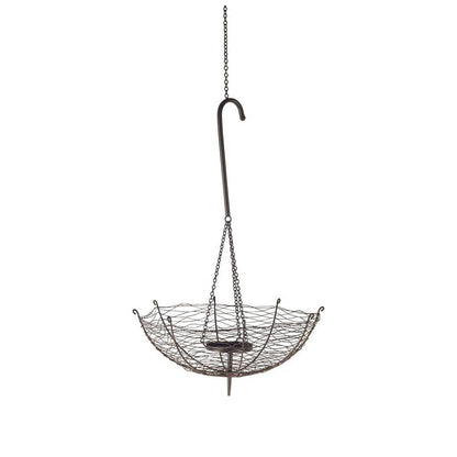 Mercana - Rihanna II Medium Black Metal Umbrella Candle Holder Lantern - 67041_CLOSEOUT view 1