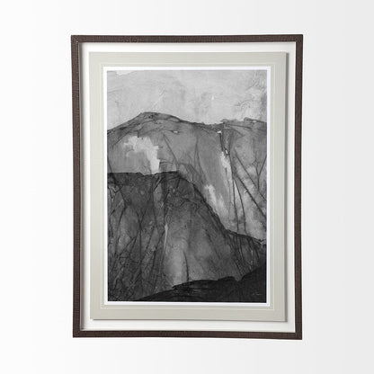Mercana - Rising Ridge I by Mercana Studio a Hand Embellished Textured Framed Art Print Matted under Glass - 12809 view 1