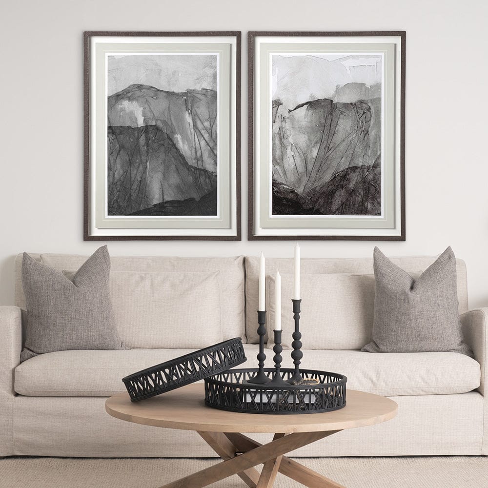 Mercana - Rising Ridge I by Mercana Studio a Hand Embellished Textured Framed Art Print Matted under Glass - 12809 view 4