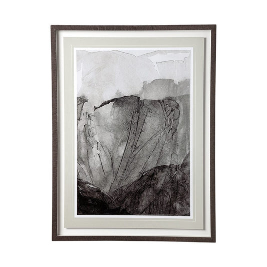 Mercana - Rising Ridge II by Mercana Studio a Hand Embellished Textured Framed Art Print Matted under Glass - 12810 view 1
