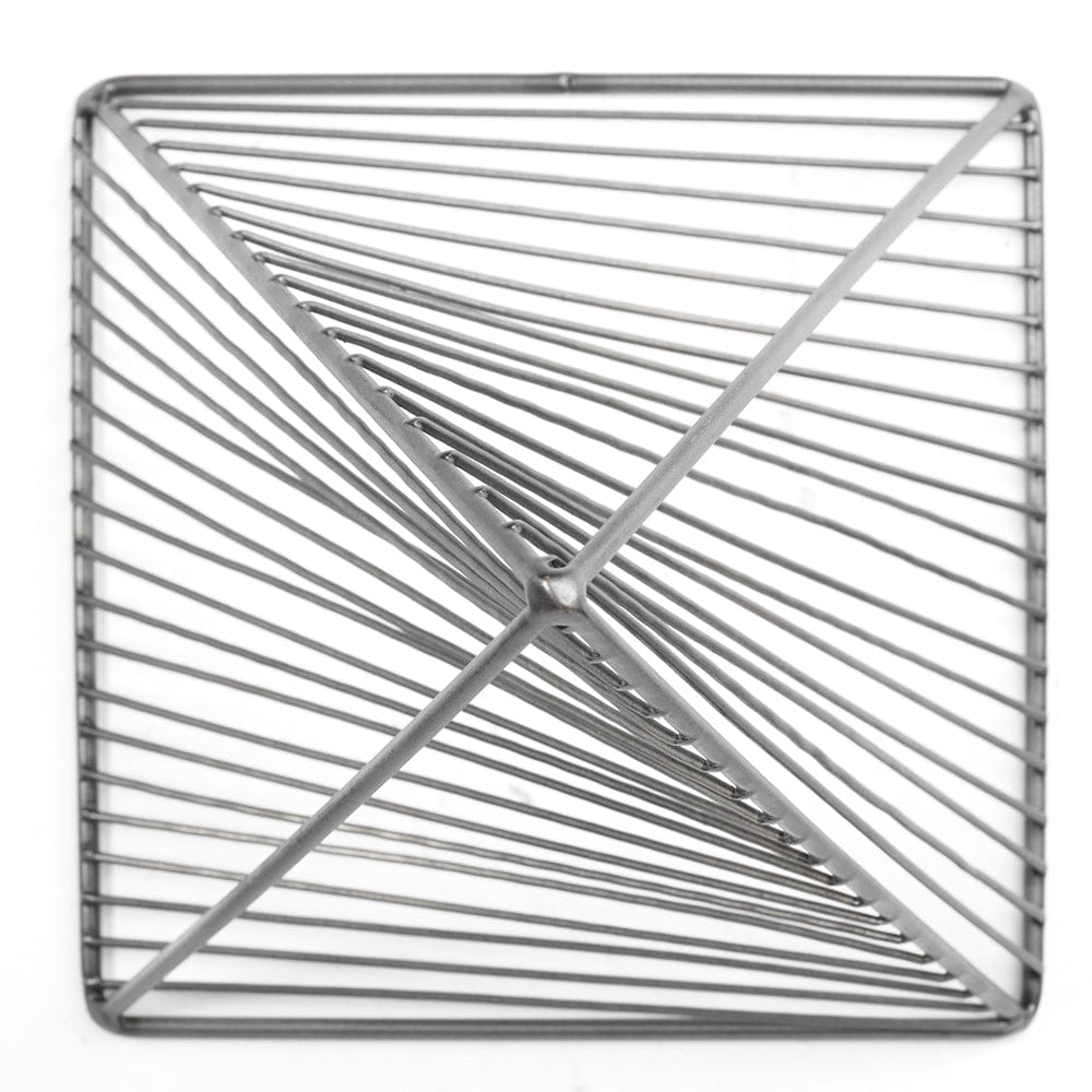 Mercana - Risley 8L x 8W Gray Metal Triangular Decorative Object - 68536_CLOSEOUT view 4