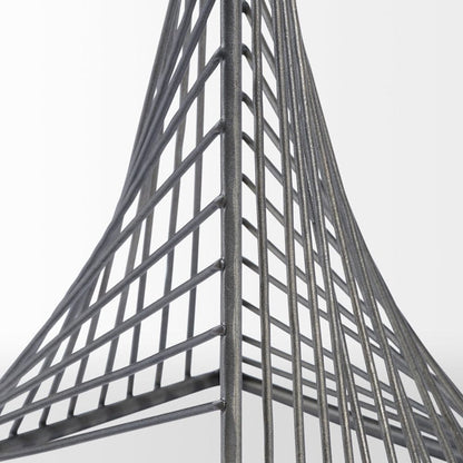 Mercana - Risley 8L x 8W Gray Metal Triangular Decorative Object - 68536_CLOSEOUT view 5
